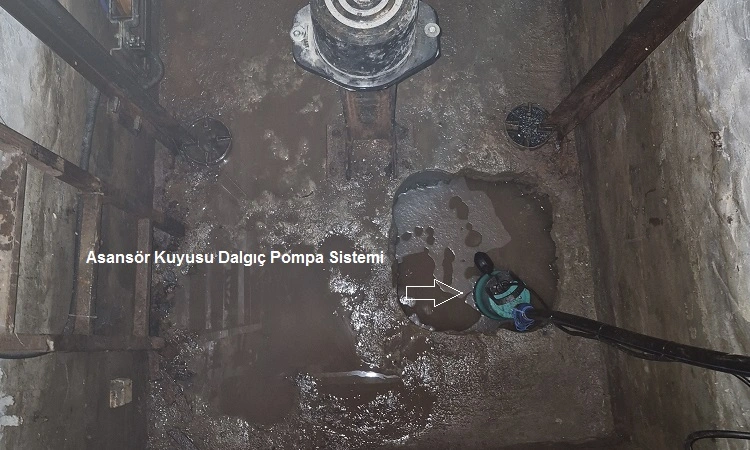 Asansör Kuyusu Dalgıç Pompaları